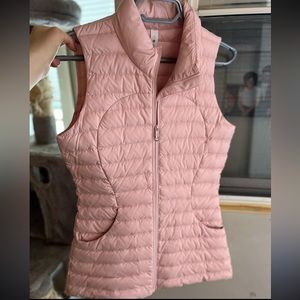 Lululemon Pack It Down Vest, baby pink. Brand new without tags. Never worn.